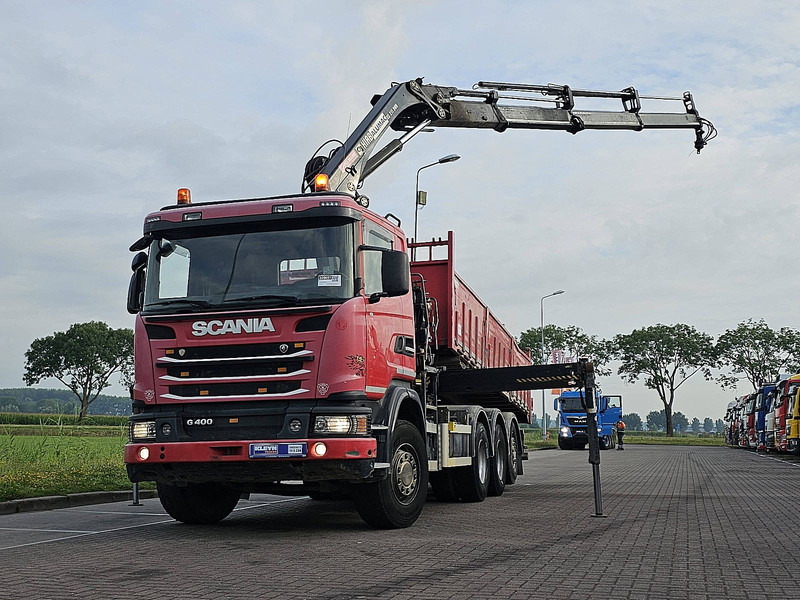 Scania G400 HIAB 211EP-3 DUO - Самосвал камион, Камион с кран: снимка 1 Scania G400 HIAB 211EP-3 DUO - Самосвал камион, Камион с кран: снимка 1
