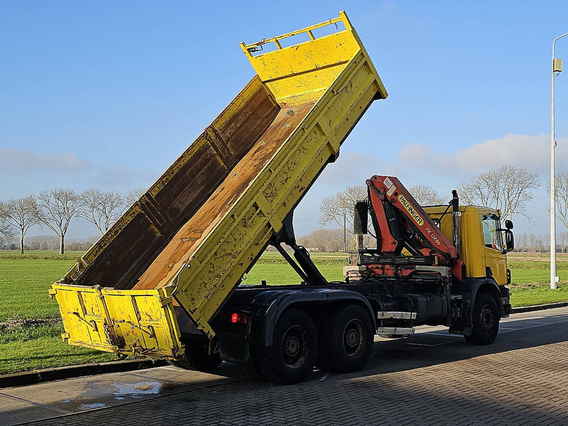 Scania P114.380 6X4 PALFINGER - Самосвал камион, Камион с кран: снимка 3 Scania P114.380 6X4 PALFINGER - Самосвал камион, Камион с кран: снимка 3