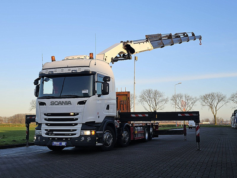Scania R490 8x2*6 HMF6020 K6 - Бордови камион, Камион с кран: снимка 1 Scania R490 8x2*6 HMF6020 K6 - Бордови камион, Камион с кран: снимка 1
