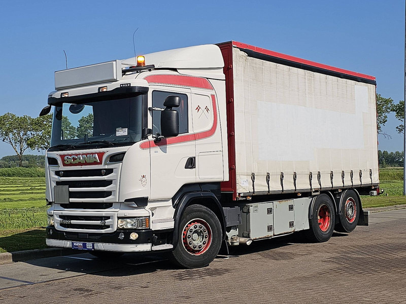 Scania R520 6X2 V8 LEATHER - Камион с брезент: снимка 2 Scania R520 6X2 V8 LEATHER - Камион с брезент: снимка 2