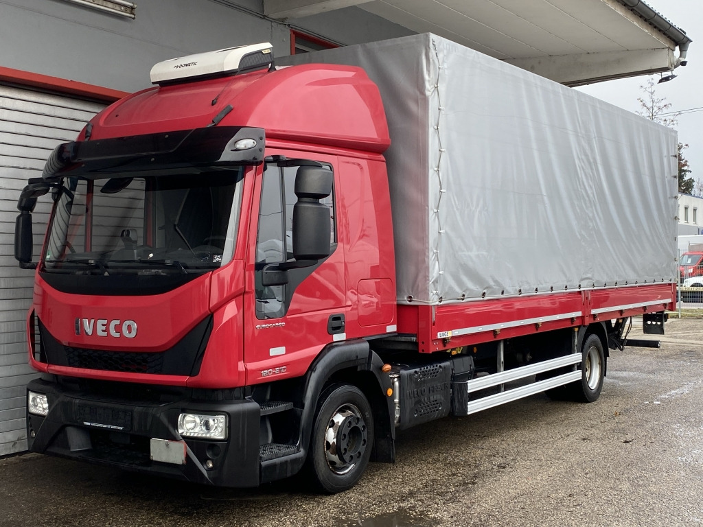 Камион с брезент Iveco EuroCargo ML120E21 Standklima ACC 7,25m P+P LBW: снимка 8