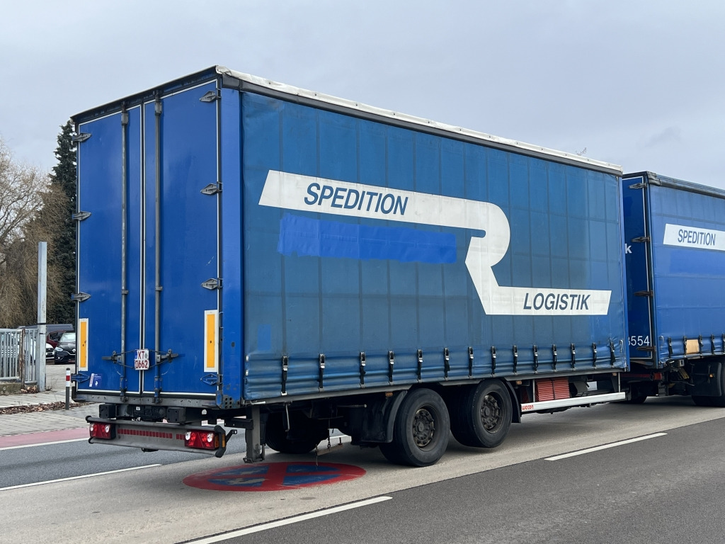 Брезентово ремарке Wecon AZ218LN Jumbo Tandem 7,6m P+P Luftfederung: снимка 8