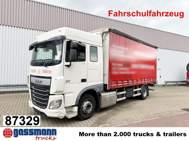 DAF XF 410 FA 4x2, Fahrschule, 2x AHK, 6 Sitze - Бордови камион: снимка 1 DAF XF 410 FA 4x2, Fahrschule, 2x AHK, 6 Sitze - Бордови камион: снимка 1