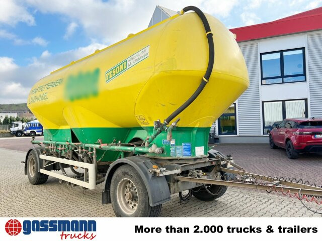 Ремарке цистерна Feldbinder EUT 31.2 Silo-Anhänger, ca. 31m³, 4x Domdeckel: снимка 12