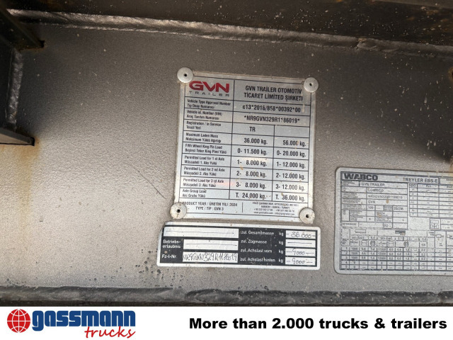 GVN Trailer 329, Liftachse, Verbr. auf 3m, hydr. - Нискорамна площадка полуремарке: снимка 3 GVN Trailer 329, Liftachse, Verbr. auf 3m, hydr. - Нискорамна площадка полуремарке: снимка 3