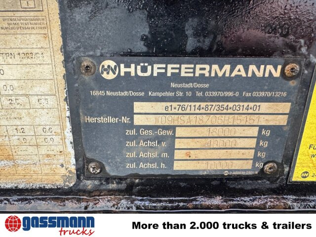 Hüffermann HSA 18.70 Schlittenabroller - Мултилифт/ Лифтдъмпер ремарке: снимка 4 Hüffermann HSA 18.70 Schlittenabroller - Мултилифт/ Лифтдъмпер ремарке: снимка 4