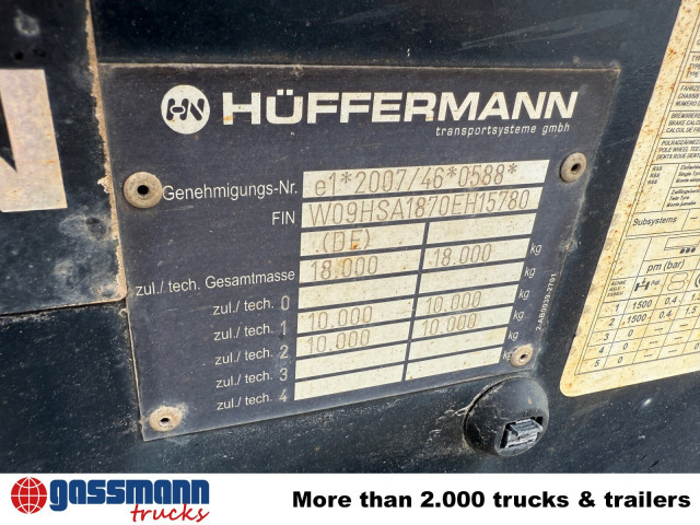 Hüffermann HSA 18.70 Schlittenabroller - Мултилифт/ Лифтдъмпер ремарке: снимка 4 Hüffermann HSA 18.70 Schlittenabroller - Мултилифт/ Лифтдъмпер ремарке: снимка 4