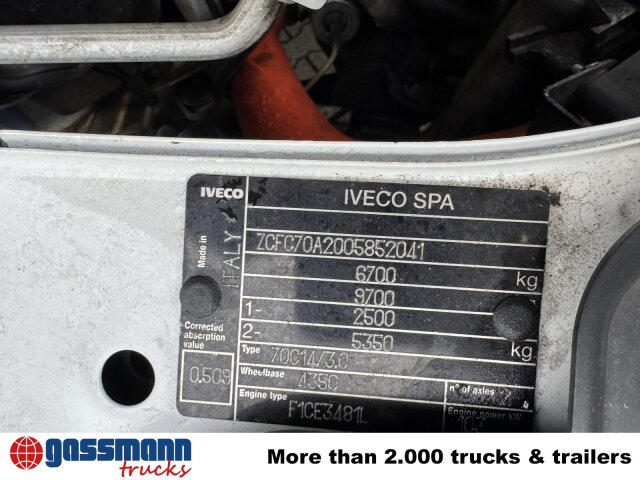 Мултилифт с кука камион Iveco Daily 70C14D 4x2 Doka, EEV, City-Abroller: снимка 6
