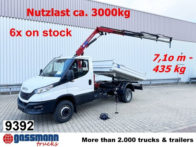 Iveco Daily 70C18H 4x2 mit Kran HMF 340-K3, Funk - Самосвал камион, Камион с кран: снимка 1 Iveco Daily 70C18H 4x2 mit Kran HMF 340-K3, Funk - Самосвал камион, Камион с кран: снимка 1