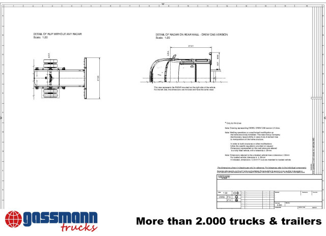 Нови Шаси кабина Iveco Daily 72C18H/P DK 4x2, Nebenantrieb: снимка 6