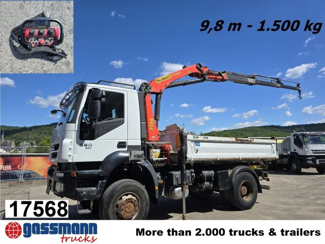 Iveco Trakker AD190T36W/T 4x4 mit Kran Palfinger PK - Самосвал камион, Камион с кран: снимка 1 Iveco Trakker AD190T36W/T 4x4 mit Kran Palfinger PK - Самосвал камион, Камион с кран: снимка 1