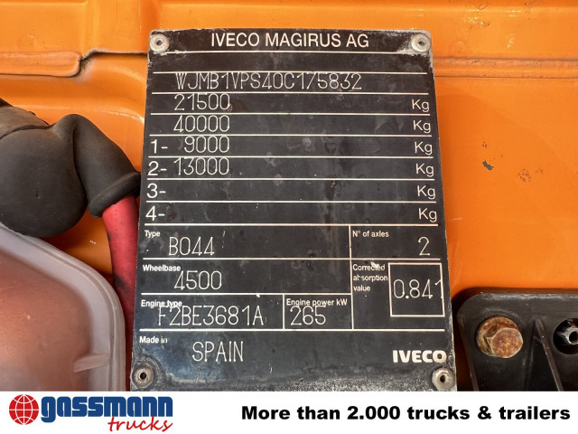 Самосвал камион, Камион с кран Iveco Trakker AD190T36WP 4x4, Widi-Platte,: снимка 15