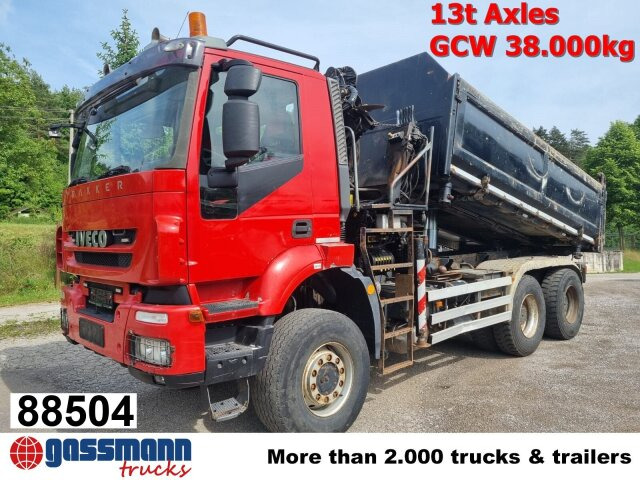 Iveco Trakker AD380T41W 6x6, Bordmatik beidseitig, - Самосвал камион, Камион с кран: снимка 1 Iveco Trakker AD380T41W 6x6, Bordmatik beidseitig, - Самосвал камион, Камион с кран: снимка 1