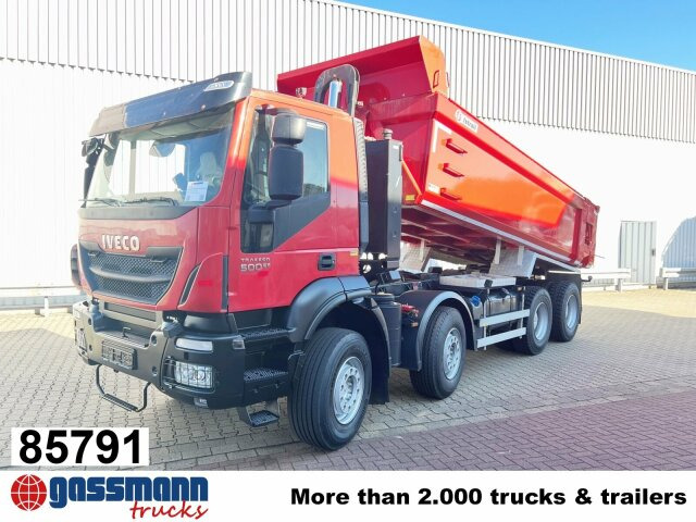 Iveco Trakker AD410T50 8x4, Stahlmulde ca. 16m³, - Самосвал камион: снимка 1 Iveco Trakker AD410T50 8x4, Stahlmulde ca. 16m³, - Самосвал камион: снимка 1