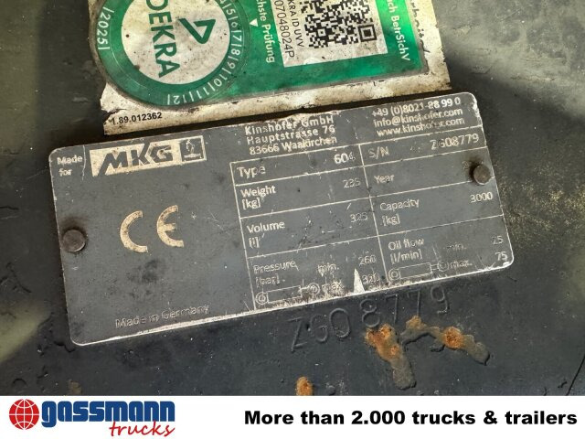 KM 604-325 - Грайферна кофа: снимка 5 KM 604-325 - Грайферна кофа: снимка 5