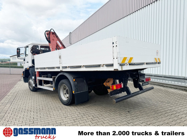 Бордови камион, Камион с кран MAN 14.224 LAC 4x4 BB mit Kran Atlas 100.1: снимка 13