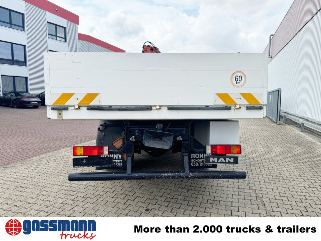 Бордови камион, Камион с кран MAN 14.224 LAC 4x4 BB mit Kran Atlas 100.1: снимка 12