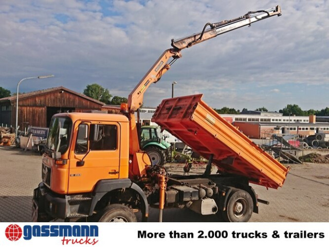 MAN 19.293 4x4 BL mit Kran Meiller MK77RS2 - Самосвал камион, Камион с кран: снимка 3 MAN 19.293 4x4 BL mit Kran Meiller MK77RS2 - Самосвал камион, Камион с кран: снимка 3
