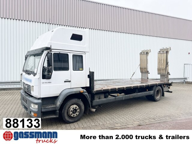 MAN LE 14.280 4x2 L, Maschinentransporter, 2x AHK - Бордови камион: снимка 1 MAN LE 14.280 4x2 L, Maschinentransporter, 2x AHK - Бордови камион: снимка 1