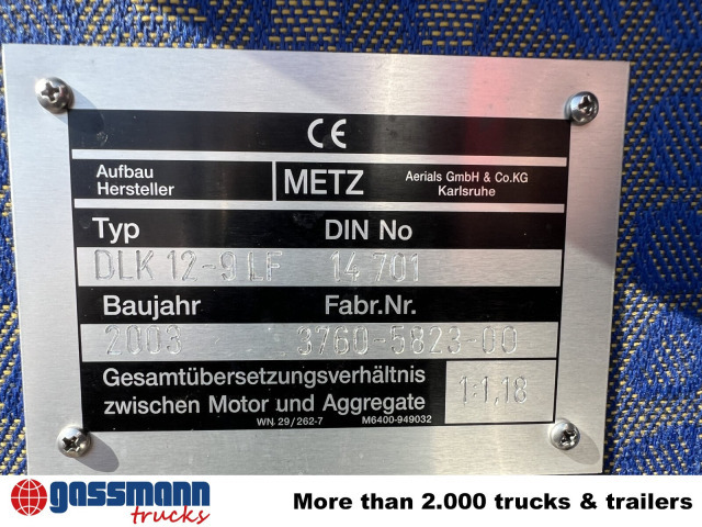 MAN LE 15.255 4x2 LLC Doka, Metz DLA-K 12/9 - Линейка: снимка 4 MAN LE 15.255 4x2 LLC Doka, Metz DLA-K 12/9 - Линейка: снимка 4