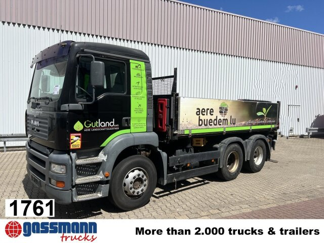 MAN TGA 26.363 6x4 BB, 2-S-Alukipper - Самосвал камион, Камион с кран: снимка 1 MAN TGA 26.363 6x4 BB, 2-S-Alukipper - Самосвал камион, Камион с кран: снимка 1