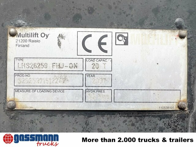 MAN TGA 26.440 6X2-2 BL, Liftachse - Мултилифт с кука камион: снимка 2 MAN TGA 26.440 6X2-2 BL, Liftachse - Мултилифт с кука камион: снимка 2