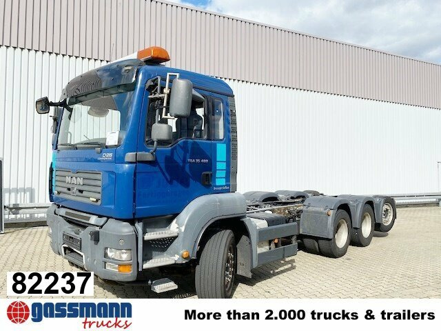 MAN TGA 35.480 8x4-4 BL, Lift-/Lenkachse - Шаси кабина: снимка 1 MAN TGA 35.480 8x4-4 BL, Lift-/Lenkachse - Шаси кабина: снимка 1