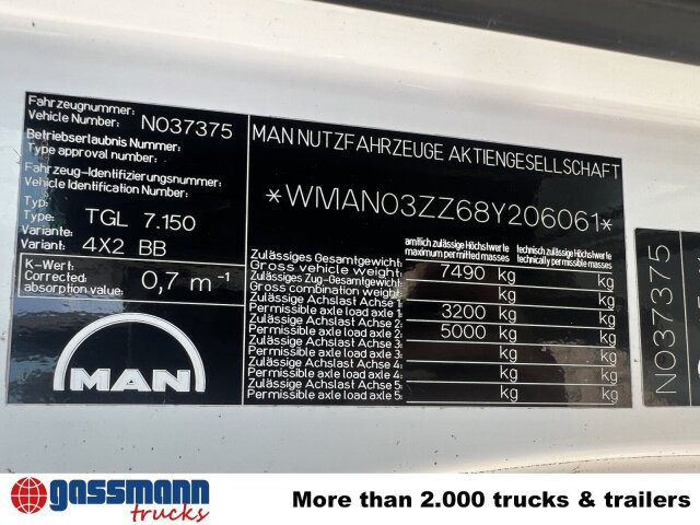MAN TGL 7.150 4x2 BB mit LBW BÄR - Бордови камион: снимка 4 MAN TGL 7.150 4x2 BB mit LBW BÄR - Бордови камион: снимка 4