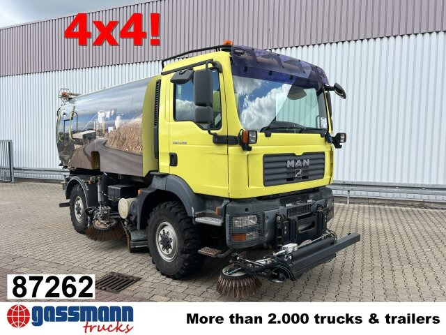 MAN TGM 13.280 4X4 BL, Kehhrmaschine Nothelfer Kobit - Мотометачна машина: снимка 1 MAN TGM 13.280 4X4 BL, Kehhrmaschine Nothelfer Kobit - Мотометачна машина: снимка 1