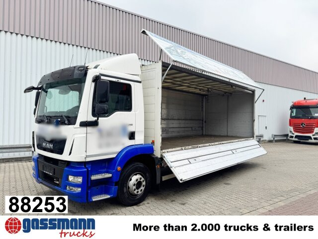 MAN TGM 15.250 4x2 LL, Getränkekoffer, Navi - Камион фургон: снимка 1 MAN TGM 15.250 4x2 LL, Getränkekoffer, Navi - Камион фургон: снимка 1