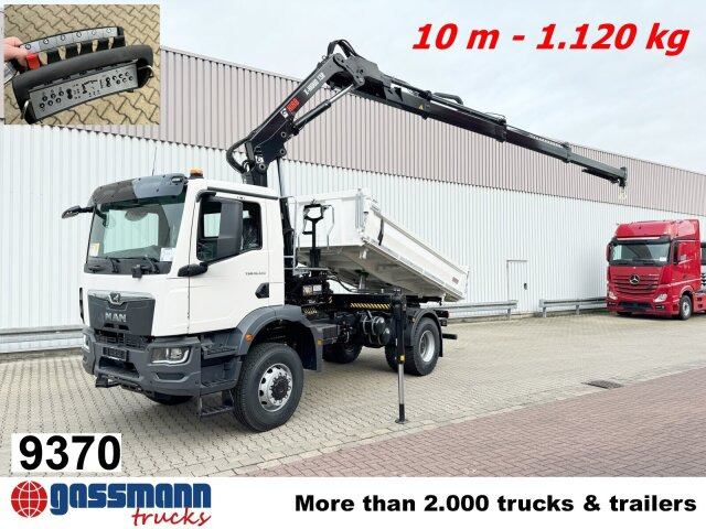 MAN TGM 18.320 4X4 BB CH mit Kran Hiab X-HiDuo - Самосвал камион, Камион с кран: снимка 1 MAN TGM 18.320 4X4 BB CH mit Kran Hiab X-HiDuo - Самосвал камион, Камион с кран: снимка 1