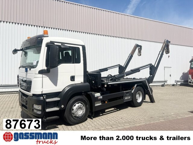 MAN TGS 18.320 4x2 BB, Tele-Absetzer - Мултилифт за контейнери камион: снимка 1 MAN TGS 18.320 4x2 BB, Tele-Absetzer - Мултилифт за контейнери камион: снимка 1