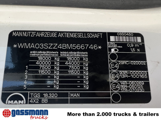 MAN TGS 18.320 4x2 BB, Tele-Absetzer - Мултилифт за контейнери камион: снимка 5 MAN TGS 18.320 4x2 BB, Tele-Absetzer - Мултилифт за контейнери камион: снимка 5