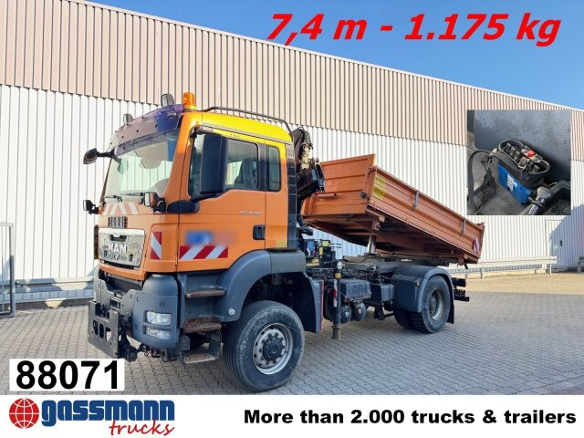 MAN TGS 18.320 4x4 BL, Wechselsystem, - Самосвал камион, Камион с кран: снимка 1 MAN TGS 18.320 4x4 BL, Wechselsystem, - Самосвал камион, Камион с кран: снимка 1