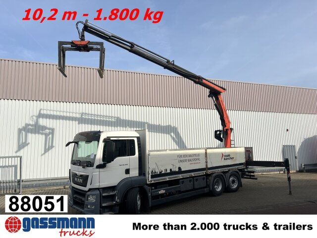 MAN TGS 26.400 6x2-4 LL, Navi, Lenk-/Liftachse, - Бордови камион, Камион с кран: снимка 1 MAN TGS 26.400 6x2-4 LL, Navi, Lenk-/Liftachse, - Бордови камион, Камион с кран: снимка 1