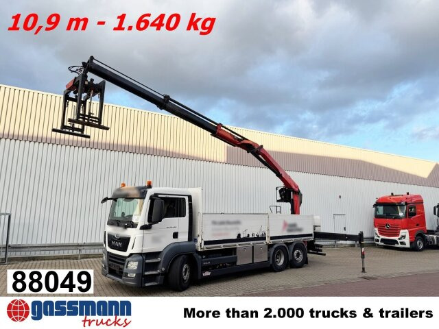MAN TGS 26.420 6x2-4 LL, Navi, Lenk-/Liftachse, - Бордови камион, Камион с кран: снимка 1 MAN TGS 26.420 6x2-4 LL, Navi, Lenk-/Liftachse, - Бордови камион, Камион с кран: снимка 1