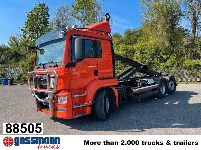 MAN TGS 26.480 6x2-4 BL, Intarder, Lenk-/Liftachse, - Мултилифт с кука камион: снимка 1 MAN TGS 26.480 6x2-4 BL, Intarder, Lenk-/Liftachse, - Мултилифт с кука камион: снимка 1
