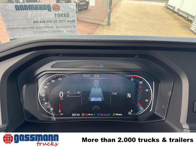 MAN TGS 26.520 6x6 BB, PriTarder, Navi, Optiview, - Шаси кабина: снимка 3 MAN TGS 26.520 6x6 BB, PriTarder, Navi, Optiview, - Шаси кабина: снимка 3