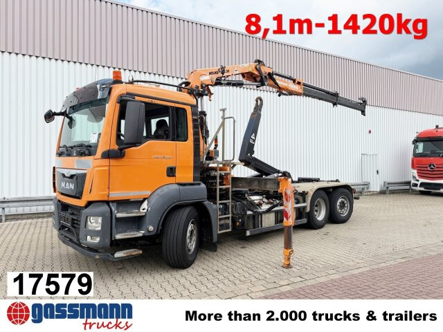MAN TGS 28.440 6x2-4 BL, Lenk-/Liftachse, Kran Atlas - Мултилифт с кука камион, Камион с кран: снимка 1 MAN TGS 28.440 6x2-4 BL, Lenk-/Liftachse, Kran Atlas - Мултилифт с кука камион, Камион с кран: снимка 1