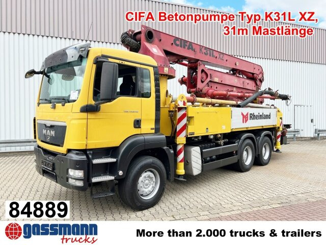 MAN TGS 33.440 6X4 BB, Betonpumpe CIFA K31L XZ, 31m - Бетон помпа: снимка 1 MAN TGS 33.440 6X4 BB, Betonpumpe CIFA K31L XZ, 31m - Бетон помпа: снимка 1