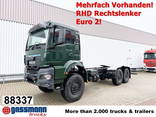 MAN TGS 33.440 6x6 BB CH RHD, Euro2, Rechtslenker, - Шаси кабина: снимка 1 MAN TGS 33.440 6x6 BB CH RHD, Euro2, Rechtslenker, - Шаси кабина: снимка 1