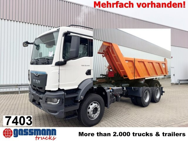 MAN TGS 33.440 BB 6x4, Stahlmulde 12-16m³ - Самосвал: снимка 1 MAN TGS 33.440 BB 6x4, Stahlmulde 12-16m³ - Самосвал: снимка 1