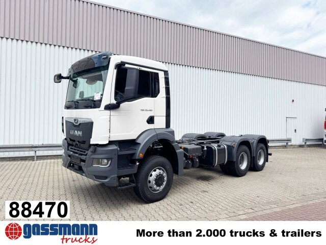 MAN TGS 33.480 6x6 BB CH, Hohe Bauart, Nebenantrieb - Шаси кабина: снимка 1 MAN TGS 33.480 6x6 BB CH, Hohe Bauart, Nebenantrieb - Шаси кабина: снимка 1