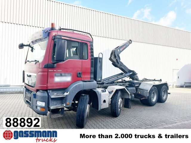 MAN TGS 35.400 8x4 BL, Schub-Knick bis 6,5m - Мултилифт с кука камион: снимка 1 MAN TGS 35.400 8x4 BL, Schub-Knick bis 6,5m - Мултилифт с кука камион: снимка 1