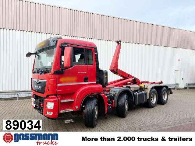 MAN TGS 35.500 8x4 BB, Pritarder, Meiller RK 30.65 - Мултилифт с кука камион: снимка 1 MAN TGS 35.500 8x4 BB, Pritarder, Meiller RK 30.65 - Мултилифт с кука камион: снимка 1