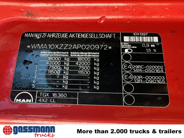 MAN TGX 18.360 4X2 LL, Fahrschule - Контейнеровоз/ Сменна каросерия камион: снимка 3 MAN TGX 18.360 4X2 LL, Fahrschule - Контейнеровоз/ Сменна каросерия камион: снимка 3