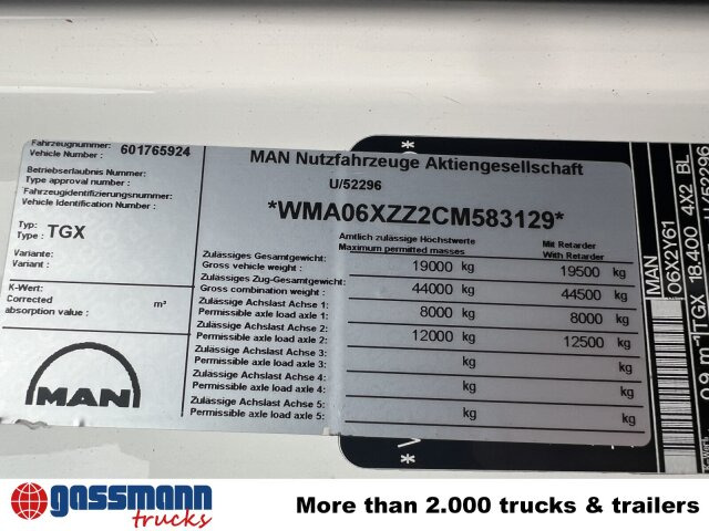 Бордови камион MAN TGX 18.400 4X2 BL, Fahrschule, 2x AHK, 6 Sitzer: снимка 14