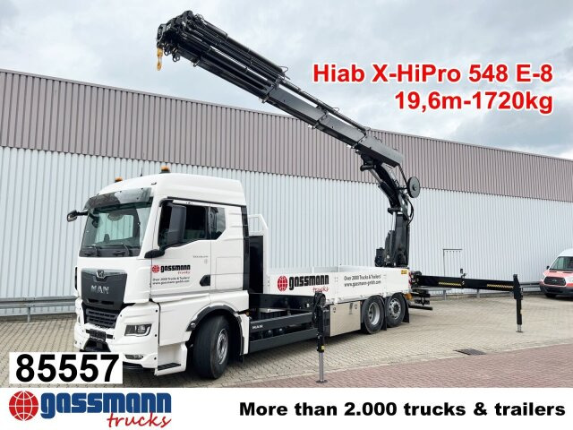 MAN TGX 26.510 6x2-4 LL, Kran Hiab X-HiPro 548 E-8, - Бордови камион, Камион с кран: снимка 1 MAN TGX 26.510 6x2-4 LL, Kran Hiab X-HiPro 548 E-8, - Бордови камион, Камион с кран: снимка 1