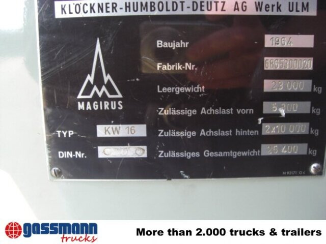 Magirus Deutz Magirus Uranus 250D 22 KW16 - Пожарна кола, Камион с кран: снимка 4 Magirus Deutz Magirus Uranus 250D 22 KW16 - Пожарна кола, Камион с кран: снимка 4