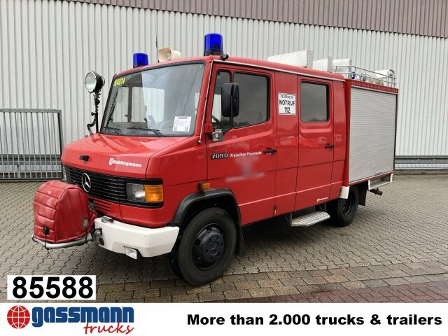 Mercedes-Benz 709 D 4x2 Doka, LF 8 - Пожарна кола: снимка 1 Mercedes-Benz 709 D 4x2 Doka, LF 8 - Пожарна кола: снимка 1